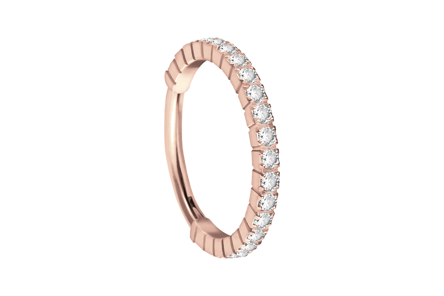 Titan Segmentring Clicker EINGEFASSTE KRISTALLE